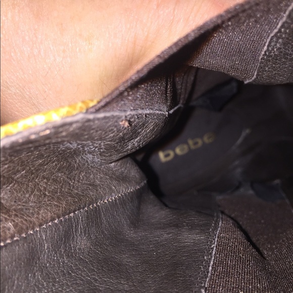 Bebe Western Italian Leather Bootie - Picture 6 of 8